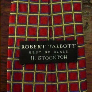 Mens Robert Talbott Best Of Class H Stockton Tie Red Blue Yellow Neck Tie